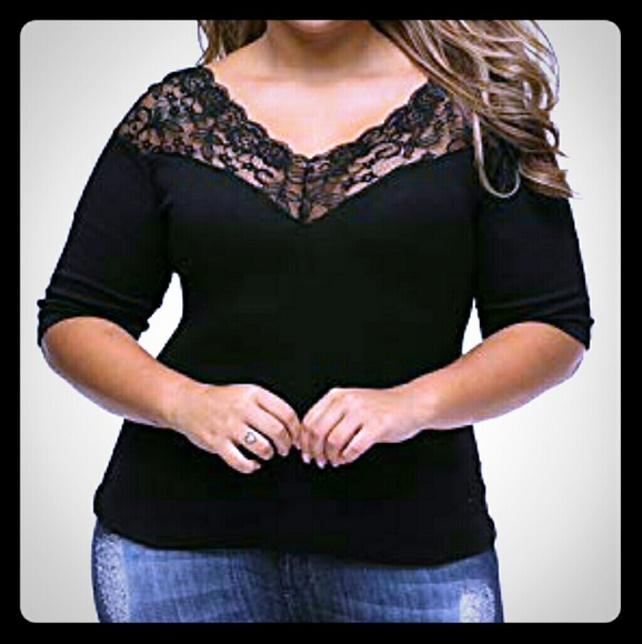 torrid Tops - Torrid black lace top